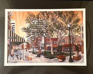 "Dog Day Afternoon on the Square" by Artist Heather Whiteside