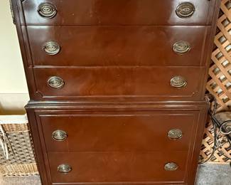 Vintage Highboy Dresser