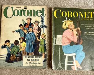 Coronet Magazine Issues June (1953) and September(1957)