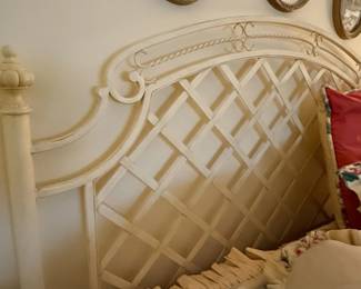 Vintage Lattice Queen Headboard