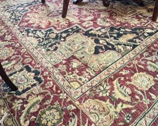 Persian Style Area Rug with Fringe