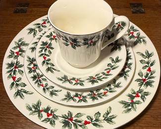 "Formalities" by Baum Bros. Holly Collection Dinnerware