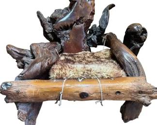  05 Handcrafted Artisan Root Burl Throne