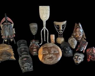 Global Odyssey An Eclectic Collection of TribalStyle Masks  Cultural Decor