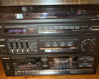 Panasonic SC-CH70 Stereo System with Turntable, Amplifier, Tuner, and Dual Cassette Deck