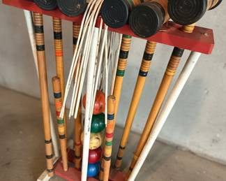 Vintage Croquet Set