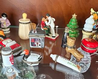Assorted Novelty Trinket Boxes and Figurines