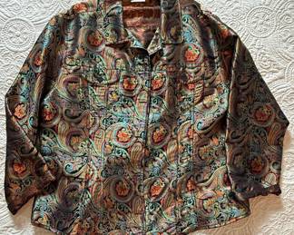 Chico's Paisley Print Jacket
