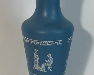 Avon Jasperware-Style Vase with Greek Key and Figures