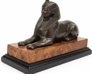 Sphinx Figurine on Marble Base