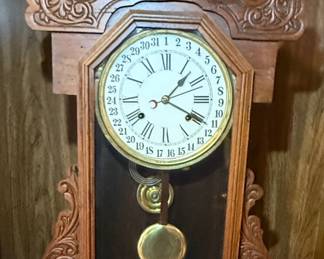 Gingerbread Calendar Mantel Clock by Waterbury Clock Co.