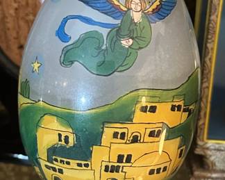 Treasured Visions "Bethlehem Christmas Angel" Decorative Eggs