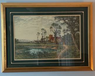 The Way to the Village Church by B.W. Leader, 1902