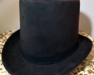 Elope Black Felt Top Hat
