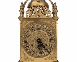 Ornate Brass Lantern Clock