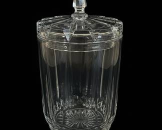 Crystal Biscuit Jar with Lid