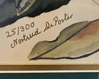 Magnolia Blossom Print by Nortrud De Porter