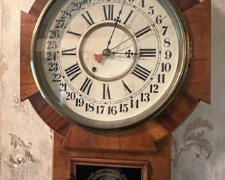 Octagon Calendar Wall Clock