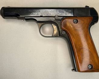 M.A.B. Model “D” (Type 1) .32 ACP Hammerless Pistol