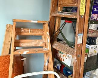 Vintage Wooden Step Ladders