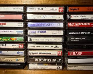 Collection of Vintage Christian Music Cassette Tapes