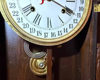 Gingerbread Calendar Mantel Clock by Waterbury Clock Co.