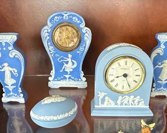 Wedgwood Dancing Hours Jasperware Mantel Clock