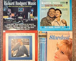 Collection of Broadway Musical Soundtracks on Vinyl Records