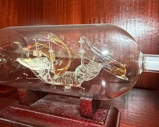 Mayflower Glass Ship in a Bottle