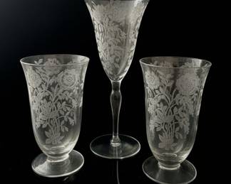Etched Stemware and Tumblers