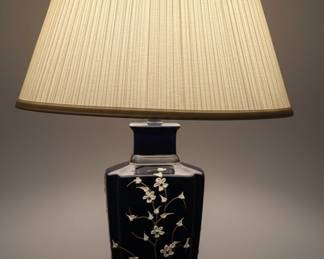Table Lamp with Floral Accents