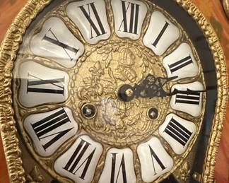 Louis XV Style Marquetry Mantel Clock