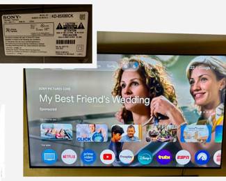 SONY BIG SCREEN TV, 2023-6’ x 3 1/2 feet