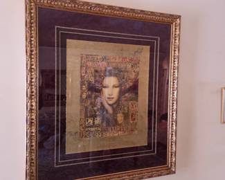 Csaba Markus (Hungary, b. 1953) "Pannonia" Signed Limited Edition 38/225Mixed Media & Mixed Process, on Paper. Signed on Lower Right We describe all items to the best of our ability as we are not experts on everything