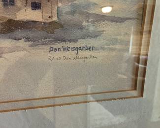 DON WEISGARBER LIMITED EDITION HAND SIGNED LITHOGRAPH 2 of 100