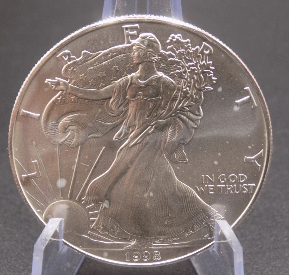 Lot 56. 1998 American Silver Eagle with one ounce of .999 Silver