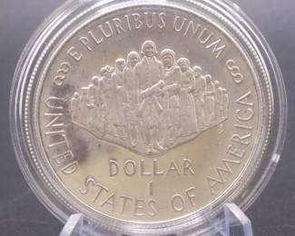Lot 85. 1987 U.S. Constitution proof with one ounce of 90% silver