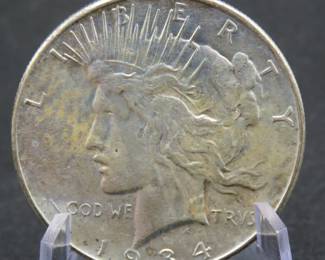 Lot 142. 1934 D Peace Silver Dollar
