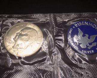 Lot 120. 1971 Eisenhower Uncirculated 40% Silver Dollar