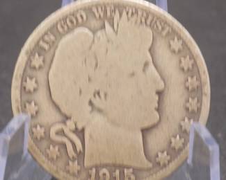 Lot 117. 1915 S Barber Half Dollar