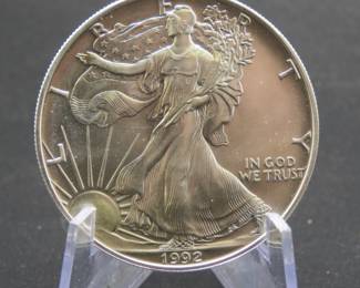 Lot 356. 1998 American Silver Eagle with one ounce of .999 Silver