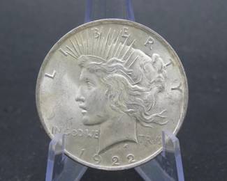 Lot 333. 1922 P Peace Silver Dollar