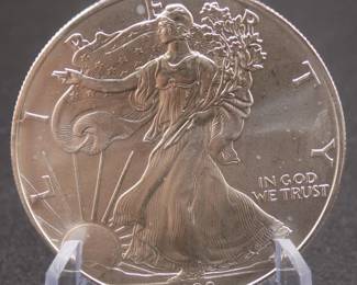 Lot 57. 1998 American Silver Eagle with one ounce of .999 Silver