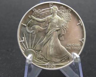 Lot 342. 1998 American Silver Eagle with one ounce of .999 Silver