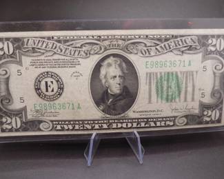 Lot 95. $20 Series 1934 C Green Federal Reserve Note