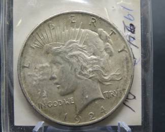Lot 283. 1924 P Peace Silver Dollar