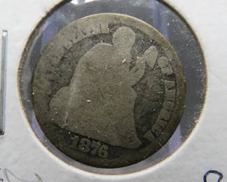 Lot 134. 1876 CC Liberty Seated Dime