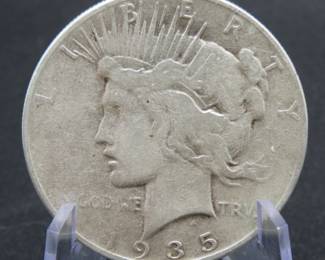 Lot 143. 1935 P Peace Silver Dollar