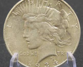 Lot 141. 1934 D Peace Silver Dollar