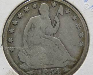 Lot 310. 1854 O Seated Liberty Half Dollar